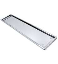 Krom Plakalık Yazısız 53x12cm 1 Adet
