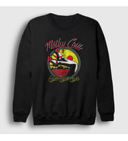 Presmono Unisex Siyah Girls V2 Mötley Crüe Sweatshirt 167197tt