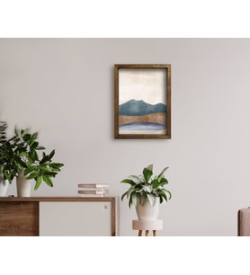BK Home Doğal Masif Ahşap Çerçeveli Tablo 45x65cm-75