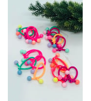 BONCUKLU RENKLİ LASTİK KÜÇÜK 20'Lİ TOKA (Karışık)