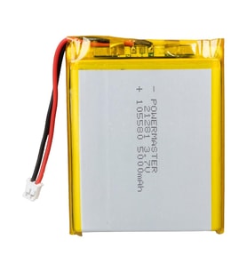 Powermaster 3.7 Volt 5000 Mah Lityum Polimer Şarjlı Pil 10X55X80 mm Akıllı Saat Kulaklık Pili