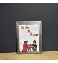 Çocukluk Fotoğraf Birleştirme, Çerçeve, Kişiye Özel, Konsept, Sevgiili Arkadaş Hediye (15x21) (Gri)