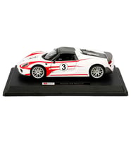 1:24 Porsche 918 Spyder Diecast Lisanslı Model Araba