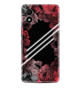 TCL 303 Kılıf Silikon Desen Özel Seri Flowers Line 1732