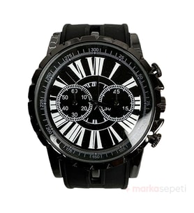Markasepeti Silikon Kordon Siyah Roger Model Kol Saati