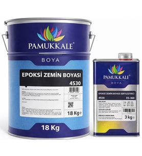 Pamukkale 4530 Solventli Epoksi Zemin Boyası 21 Kg Siyah Ral 9005