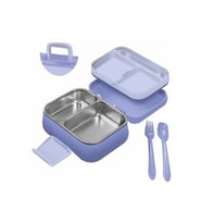 Çelik sefer tası 1030ml 2 bölmeli kulplu