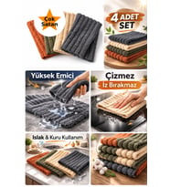 4'lü Mikrofiber Temizlik Bezi Seti,Profesyonel,Çok Amaclı,Mutfak,Cam Bezi,İz Bırakmaz,Yüksek Emici