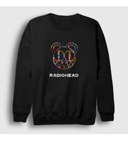 Presmono Unisex Siyah Logo V2 Radiohead Sweatshirt 104067tt