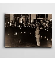 Atatürk Ankara'da 1930 Kanvas Tablo