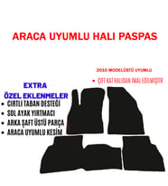 Doblo 2010 Model Ve Sonrası Araca Uyumlu Halı Paspas