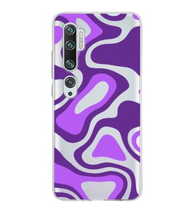 Xiaomi Mi Note 10 Uyumlu Kapak  Renkli Desen Tasarımlı Şeffaf Silikon Kılıf