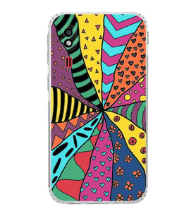 PrintiFy Samsung Galaxy A2 Core ile Uyumlu Retro Color 4  Kamera Korumalı Şeffaf  Kılıf