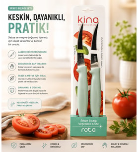 KİNO ÇOK AMAÇLI BIÇAK 2`Lİ (Karışık Renkli)