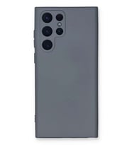 Galaxy S23 Ultra Kılıf Nano içi Kadife Silikon - Gri