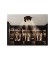 5'li Hareketli Metal Led Spot Avize Kahverengi Tavan Aydınlatması Os Ram LED Ampul 3000 k Günışığı ve Renk Seçenekli