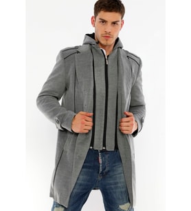 PLT8334 DEWBERRY ERKEK PALTO-GRİ