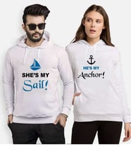 Tshirthane My Sail My Anchor Sevgili Kombinleri Kapüşonlu Kombini (Tek Ürün Fiyatıdır.)