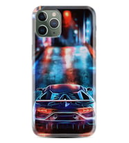 Apple iPhone 11 12 13 14 Pro Max Kılıf Desemli Silikon Neon Cars 1724