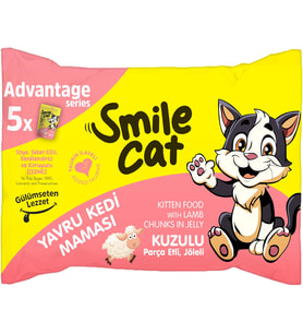 Smile Cat Flowpack 425gr (5 x 85gr) Yavru Kedi Kuzulu Mama