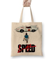 Speed Racer Hız Yarışçısı Bez Çanta Uzun Saplı