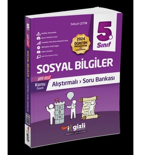 Gizli Yayınları 5. Sınıf Sosyal Bilgiler Konu Anlatımlı Alıştırmalı Soru Bankası