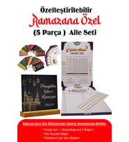 Kişiselleştirilebilir Ramazan Aile Seti – 5 Parça Manevi Hediye Seti