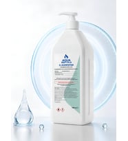 aquaseptica 1000 ML Pompa El Dezenfektanı El ve Cilt Antiseptiği Seyahat Boy %70 Ethanol Koku Giderici Hijyenik Çözelti