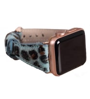 Bouletta Apple Watch Uyumlu Deri Kordon 42-44-45mm Slim Leopar LEO56