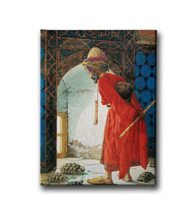 Kamlumbağa Terbiyecisi Canvas Tablo MSD100