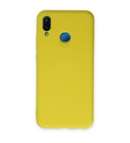 P20 Lite Kılıf Nano Içi Kadife Silikon - Sarı