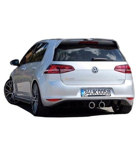 Drs Tuning Golf Uyumlu 7 (2012-2016) R400 Arka Tampon Eki - Difüzör (Plastik)