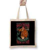 A Shield Maiden I Fear The Gods You re Not Them Bez Çanta Uzun Saplı