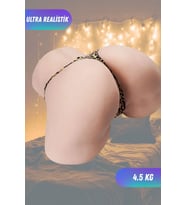 2 İşlevli Titreşimli 3D Büyük Boy Realistik Kalça Suni Vajina 4.5 kg - Emily