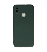 Huawei P Smart 2019 Kılıf Nano İçi Kadife Silikon - Koyu Yeşil