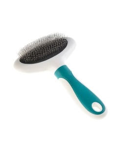 Gimdog Silikon Başlıklı İnce Tel Oval Kedi ve Köpek Fırçası L 19,5 x 12,5 cm