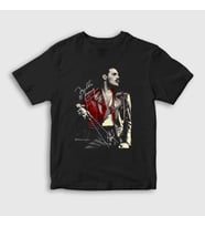 Presmono Unisex Çocuk Siyah Legend Queen Freddie Mercury T-Shirt 405549tt