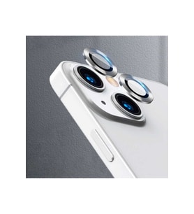 Apple iPhone 13 Uyumlu Zore CL-07 Kamera Lens Koruyucu (Gümüş)