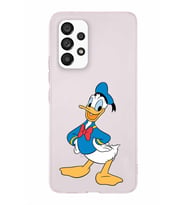 Samsung Galaxy A33  Kapak Donald Duck Tasarımlı Şeffaf Silikon Kılıf