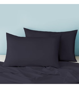 Pamuklu 2 Adet Siyah Yastık Kılıfı 50x70