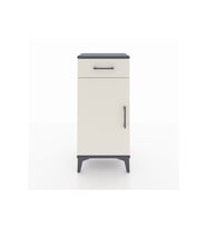 Arges Komodin 2 Raflı Tek Çekmeceli Tek Kapaklı 44x30x96 Antrasit-Aytaşı