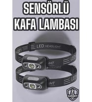 Kafa Lambası Kamp Lambası Led Işık Şarjlı Ayarlanabilir