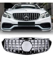 Mercedes E Serisi W212 GTR Ön Panjur Gümüş/Siyah 2013-2015