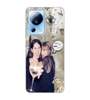 Xiaomi Mi 13 Lite Uyumlu Lana Del Rey ve Taylor Swift Desenli Şeffaf Telefon Kılıfı