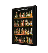 Bira Şişeleri Çerçeveli Mdf Tablo
