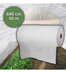 640cm X 50m AGRİL ISI DON PERDESİ, ZİRAİ DON KIRAĞI ÖRTÜ METRE 30gr KARPUZ ÇİLEK ÖRTÜSÜ, SERA TOPRAK ÖRTÜSÜ