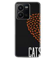 Vivo Y35 Kılıf Silikon Desen Özel Seri Cats 1792