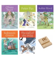 İş Çocuk İngilizce Oliver Twist Peter Pan Robin Hood Robinson Crusoe The Call Of the Wild 5li Set