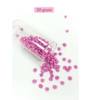 Dökme Cam Kum Boncuk Büyük Boy (6/0) 4 mm - 20 Gram - Eflatun - BNC085