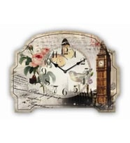 MUTFAK › AHŞAP SAATLER › Saatler-MB BİG BEN TEMALI DUVAR SAATİ-KÜÇÜK-24*13*3 CM
